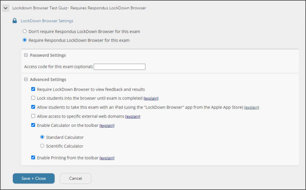 Enable LockDown Browser for iPads IT Helpdesk St. James R1 School